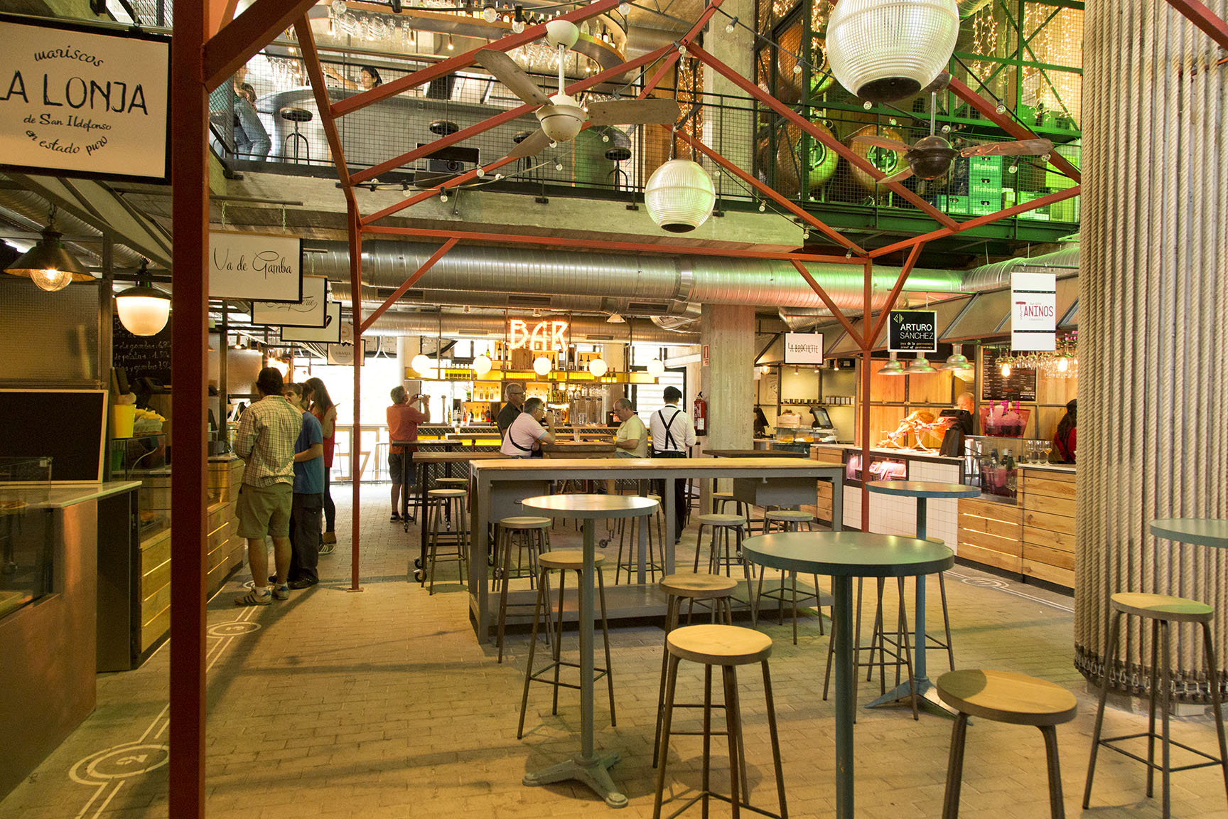 Interior del mercado